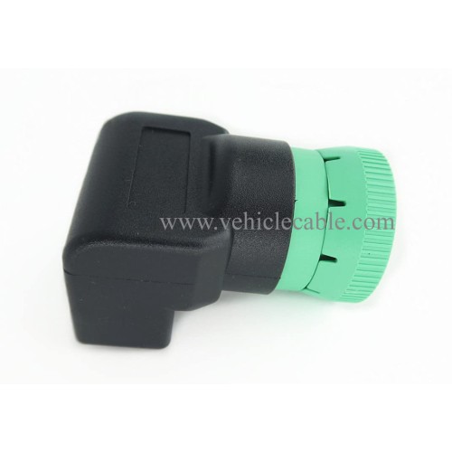 WBLD Right Angle J1939 Male to OBD2 Female Adapter