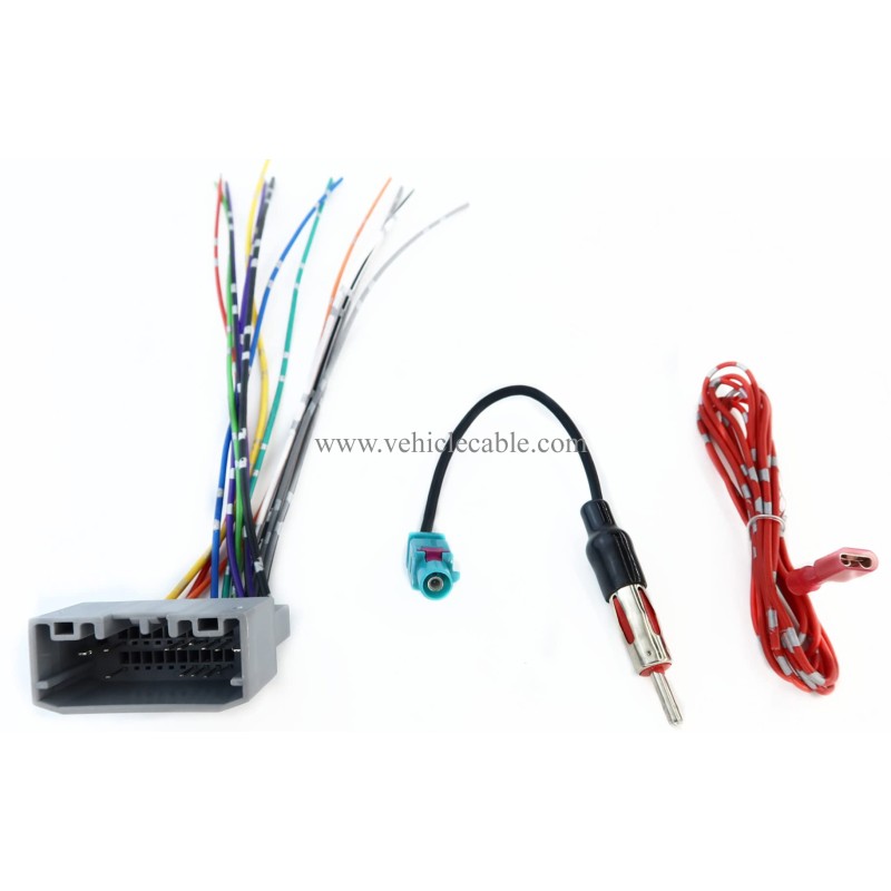 Car Stereo Radio Audio Wiring Harness Cable Antenna Adapter for Some Jeep Dodge Chrysler 