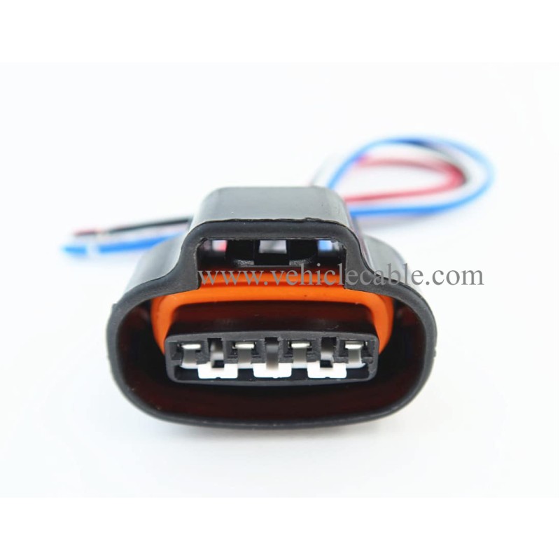 Female Plug New Connector 4-Way Wire Harenss Pigtail for Compatible with Toyota Distributor Sensor 90980-11150 