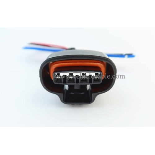 Female Plug New Connector 4-Way Wire Harenss Pigtail for Compatible with Toyota Distributor Sensor 90980-11150