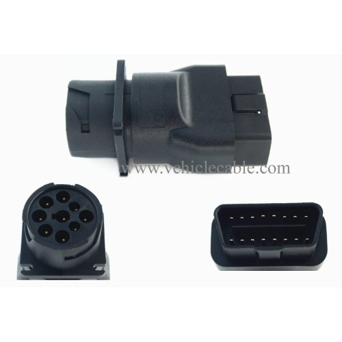 WBLD OBD2 Male to J1939 Female Adapter for Both J1939 Type 1 and Type 2