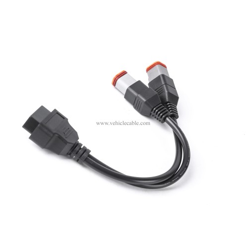 4 Pin and 6 Pin Female to 16 Pin OBD2 OBDII Female Cable Compatible with Harley Davidson Motorcycle for Code Reader and Diagnostic Tool