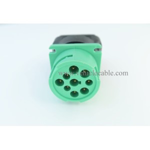 WBLD 16pin OBDii OBD2 Male to J1939 Female Adapter Type2 Green 9pin for Volvo Mack 