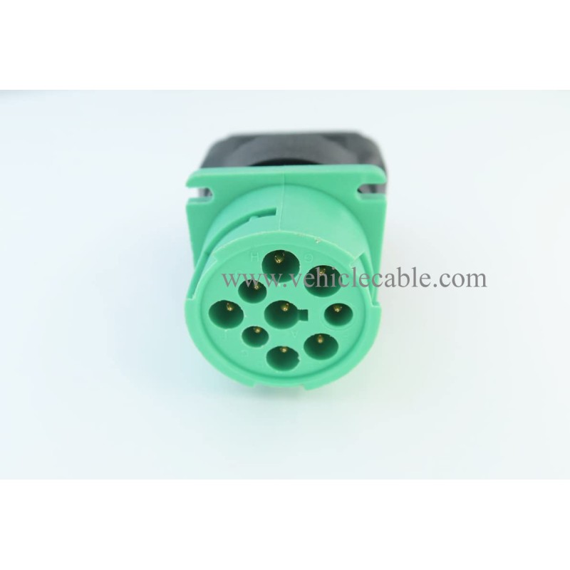 WBLD 16pin OBDii OBD2 Male to J1939 Female Adapter Type2 Green 9pin for Volvo Mack 