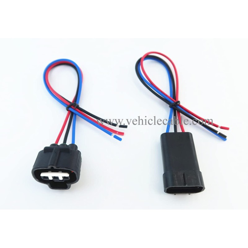 Male and Female Pigtail Wire Harness 2878498 Compatible with Polaris Ranger 800 500 TPS Throttle Position Sensor 