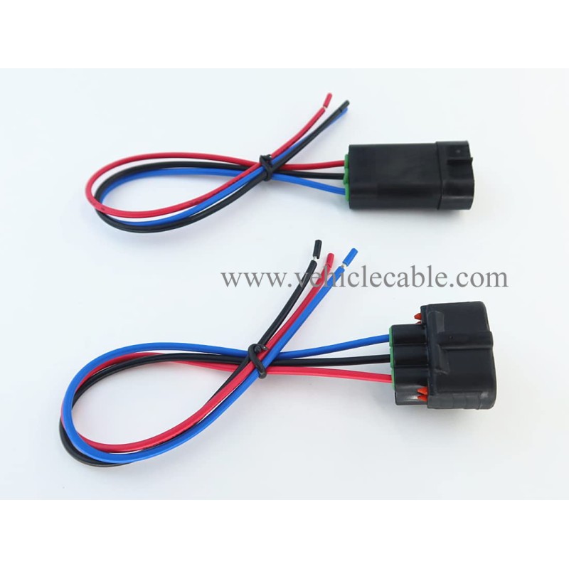 Male and Female Pigtail Wire Harness 2878498 Compatible with Polaris Ranger 800 500 TPS Throttle Position Sensor 