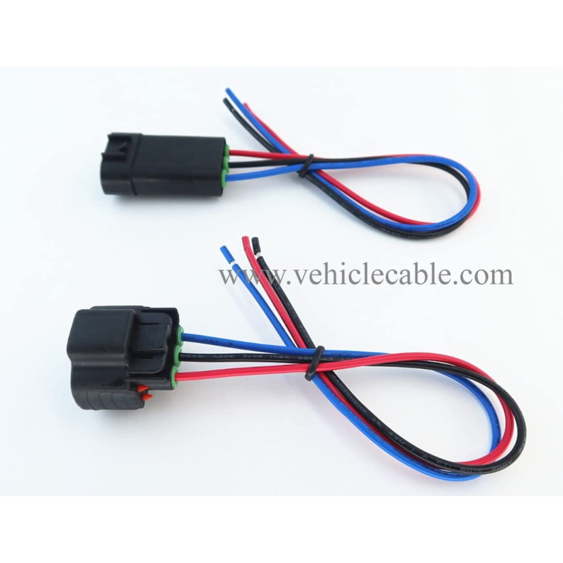 Male and Female Pigtail Wire Harness 2878498 Compatible with Polaris Ranger 800 500 TPS Throttle Position Sensor 