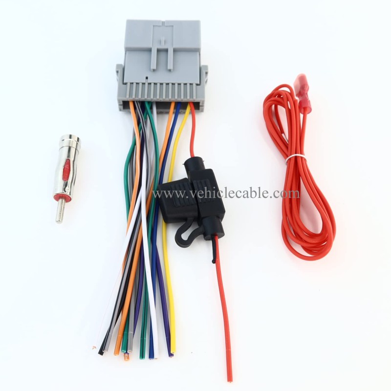 Car Stereo Radio Wiring Harness Antenna Adapter Replacement for Most GM Chevy GMC Pontiac Oldsmobile with Fuse 