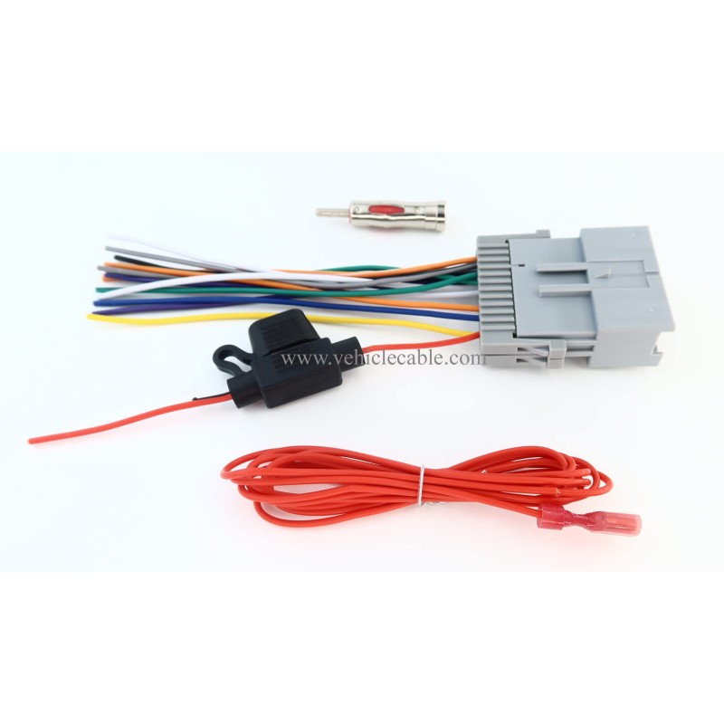 Car Stereo Radio Wiring Harness Antenna Adapter Replacement for Most GM Chevy GMC Pontiac Oldsmobile with Fuse 