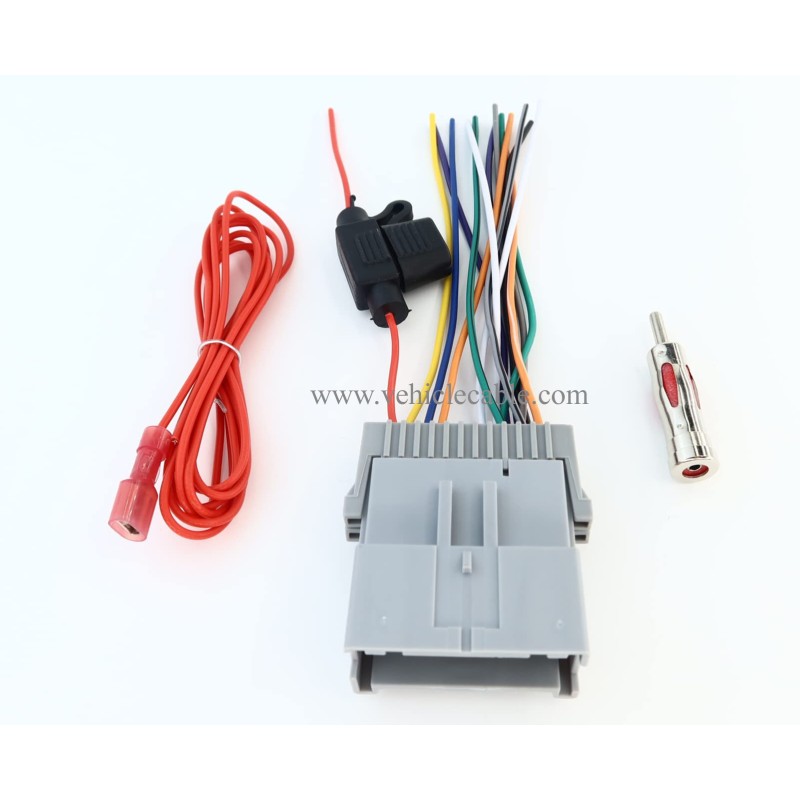 Car Stereo Radio Wiring Harness Antenna Adapter Replacement for Most GM Chevy GMC Pontiac Oldsmobile with Fuse 