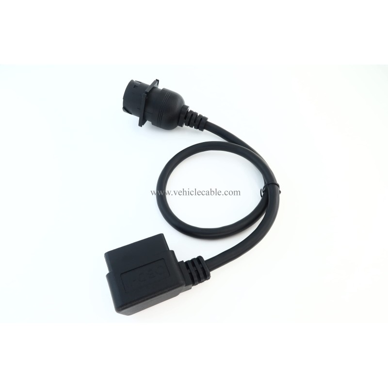 WBLD 16pin OBD2 Male to 9pin J1939 Male convertng Cable 2ft/60cm Working for Both Type 1 and Type 2 J1939 Diagnostic Tool and ELD Device 