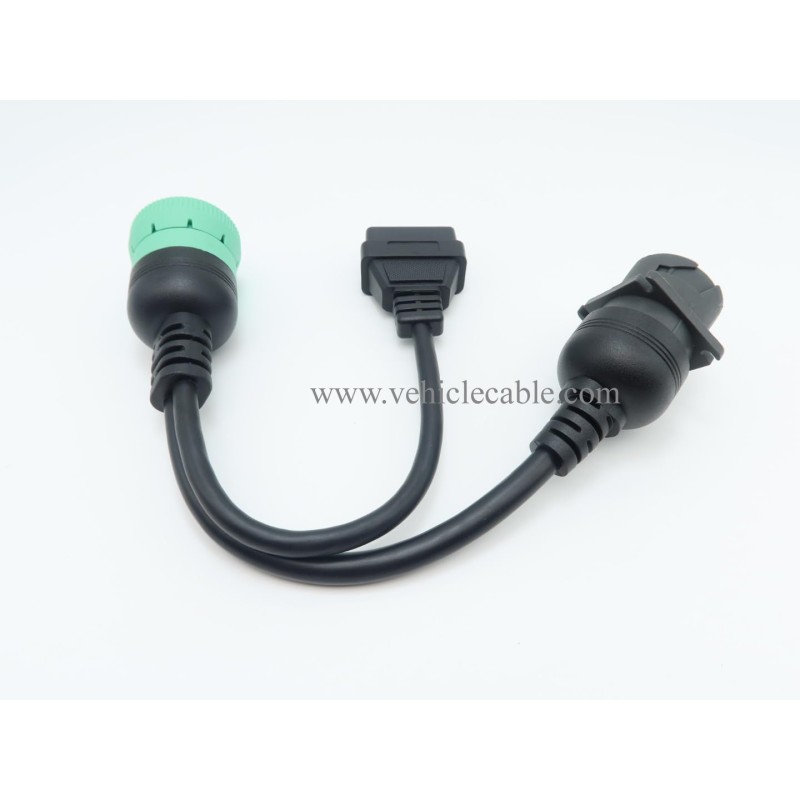 WBLD J1939 Male to J1939 Female and OBD2 Female Cable Working for Both J1939 Type1 and Type 2 for Freightliner ELD Fleet Management (1) 