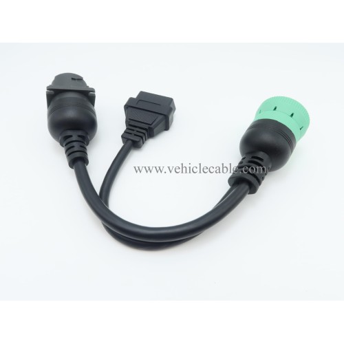 WBLD J1939 Male to J1939 Female and OBD2 Female Cable Working for Both J1939 Type1 and Type 2 for Freightliner ELD Fleet Management (1)