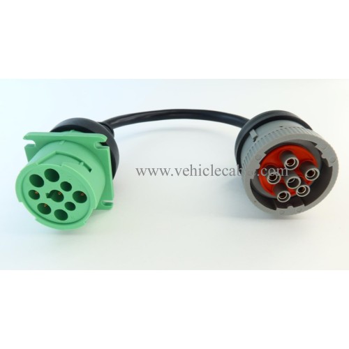 J1708 to J1939 Adapter 6pin to 9pin Cable for Truck Freightliner