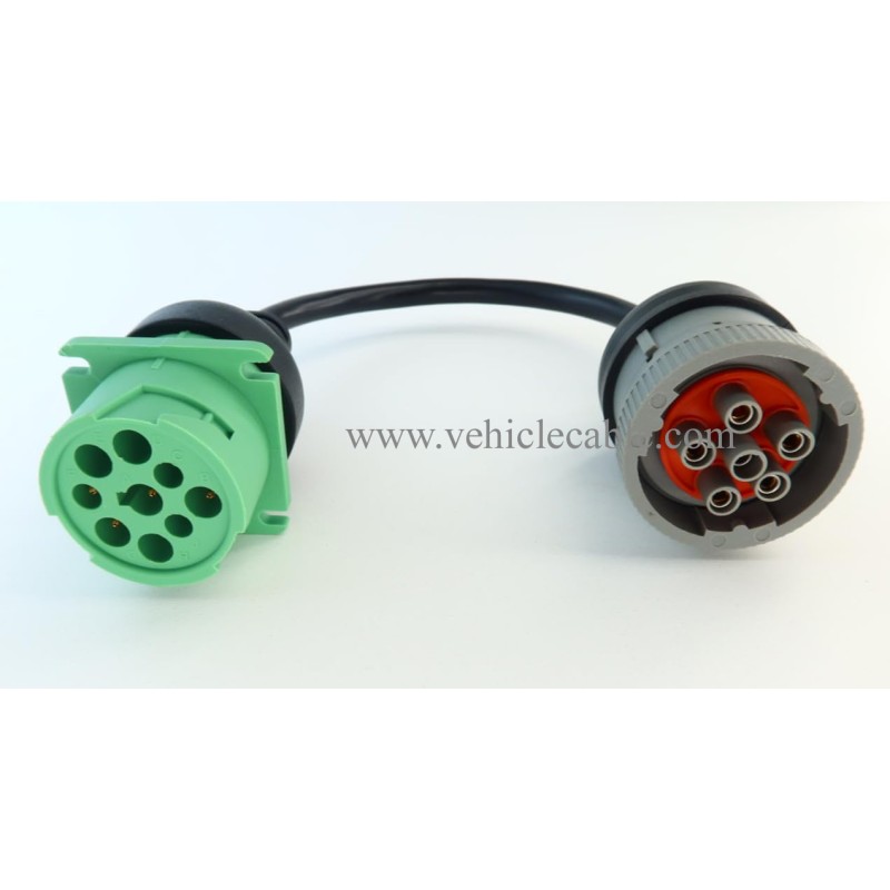 J1708 to J1939 Adapter 6pin to 9pin Cable for Truck Freightliner 