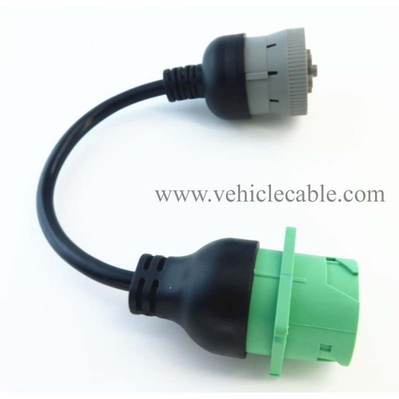 J1708 to J1939 Adapter 6pin to 9pin Cable for Truck Freightliner 