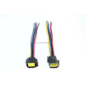 Automotive Wiring Harness Connector Auto Waterproof Connector 16Pin 368047-1 and 368050-1 Plug Pigtail 