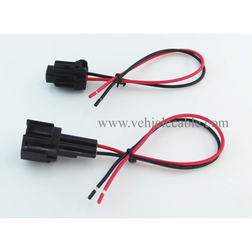 2pin Male and Female Wire Harenss Cable Ambient Temperature Sensor Connector Pigtail Compatible with Nissan 2002-2021 1B858, 6185-0865, 6918-1774