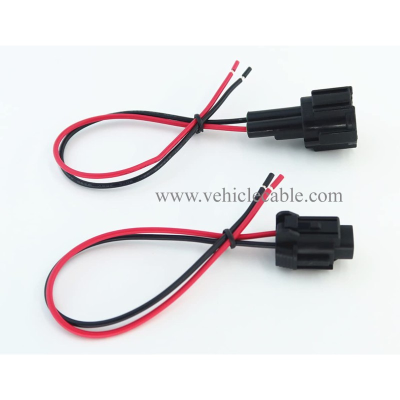 2pin Male and Female Wire Harenss Cable Ambient Temperature Sensor Connector Pigtail Compatible with Nissan 2002-2021 1B858, 6185-0865, 6918-1774 