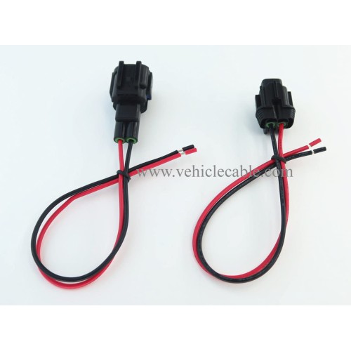 2pin Male and Female Wire Harenss Cable Ambient Temperature Sensor Connector Pigtail Compatible with Nissan 2002-2021 1B858, 6185-0865, 6918-1774