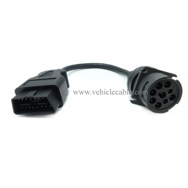 WBLD OBD2 Male to J1939 Female Cable for Both J1939 Type 1 and J1939 Type 2 