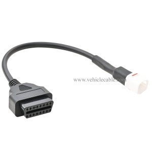 OLLGGEN Motorcycle 4 Pin Diagnostic Cable, OBD 16 Pin to 4 Pin Diagnostic Scanner Adapter Compatible with Ya-maha 