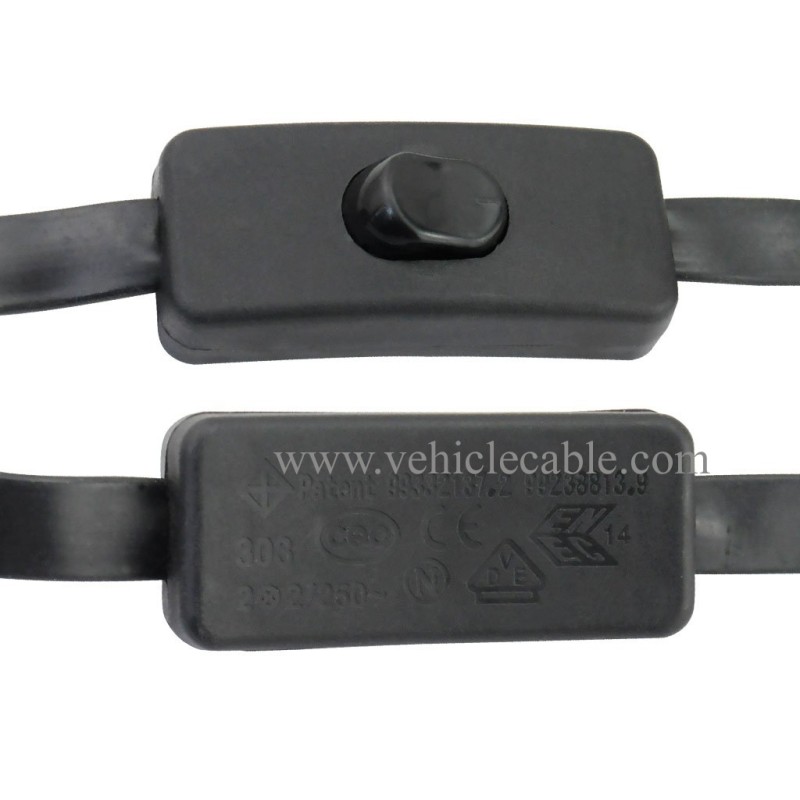 OLLGEN 1.5M 5ft OBD2 OBDII 16 Pin Male to DB9 Serial RS232 Female Port OBD Cable Adapter Diagnostic Extension Cable Connector with Power Switch 
