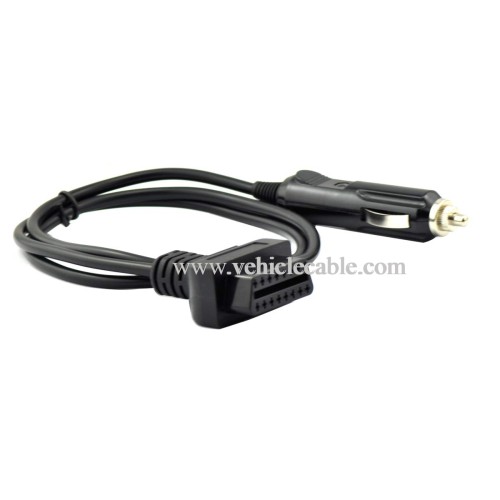 OLLGEN Auto Car OBD2 Vehicle ECU Emergency Power Cable,1M Car Memory Saver Cigarette Lighter for 12V DC Power Supply
