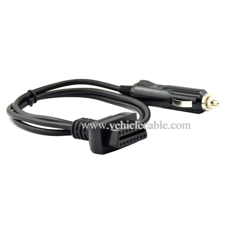 OLLGEN Auto Car OBD2 Vehicle ECU Emergency Power Cable,1M Car Memory Saver Cigarette Lighter for 12V DC Power Supply
