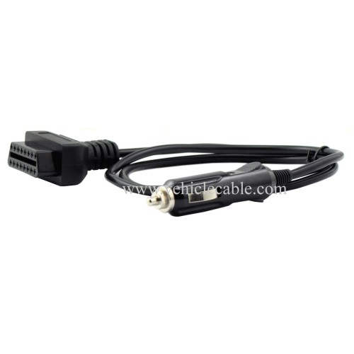 OLLGEN Auto Car OBD2 Vehicle ECU Emergency Power Cable,1M Car Memory Saver Cigarette Lighter for 12V DC Power Supply