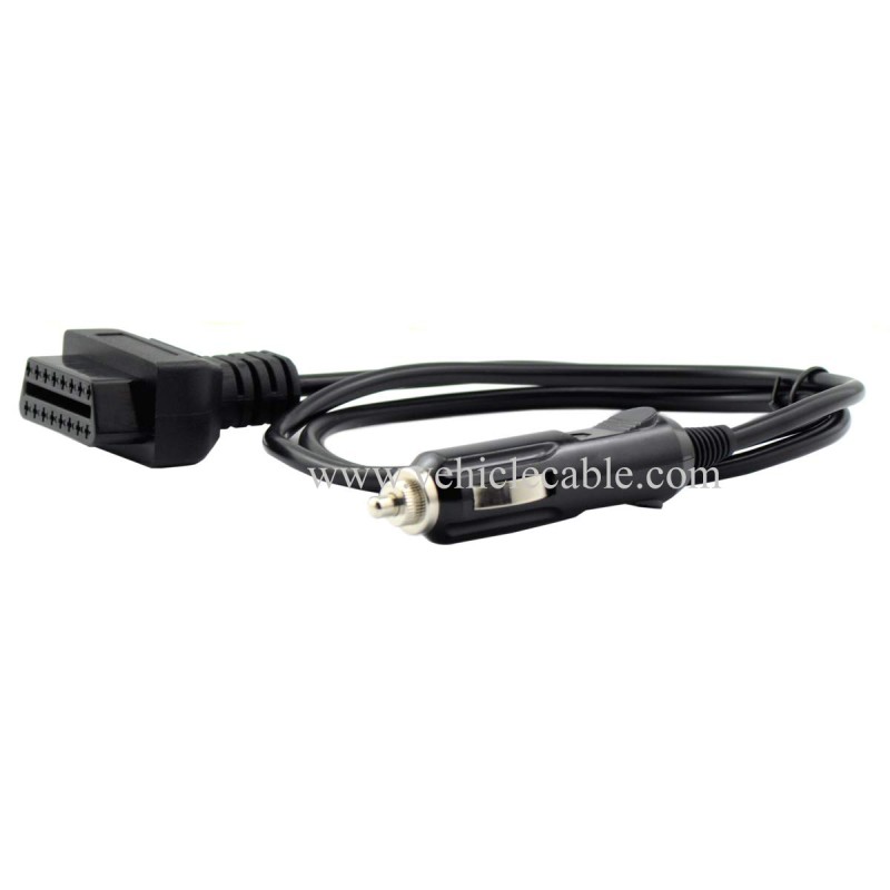 OLLGEN Auto Car OBD2 Vehicle ECU Emergency Power Cable,1M Car Memory Saver Cigarette Lighter for 12V DC Power Supply 
