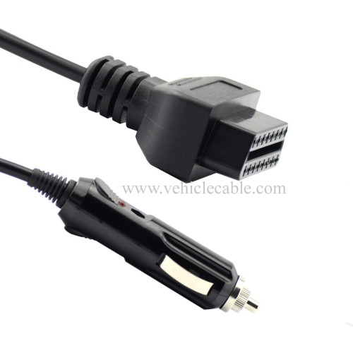 OLLGEN Auto Car OBD2 Vehicle ECU Emergency Power Cable,1M Car Memory Saver Cigarette Lighter for 12V DC Power Supply