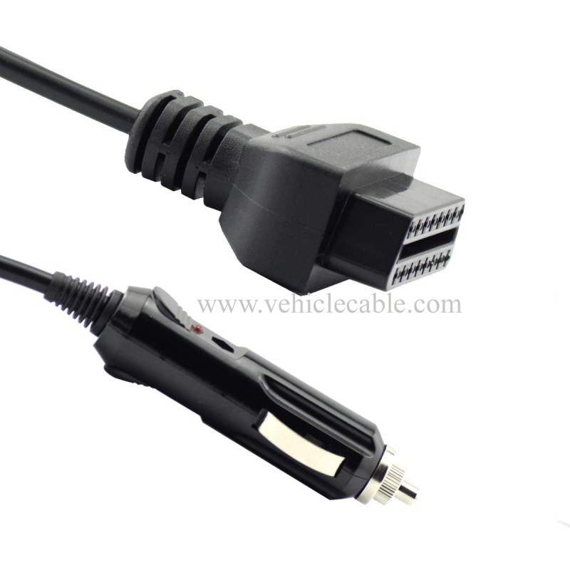 OLLGEN Auto Car OBD2 Vehicle ECU Emergency Power Cable,1M Car Memory Saver Cigarette Lighter for 12V DC Power Supply 