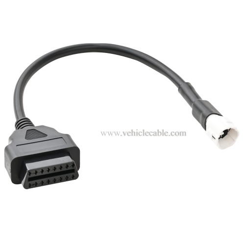 OLLGGEN Motorcycle 3 Pin Diagnostic Cable, OBD 16 Pin to 3 Pin Diagnostic Scanner Adapter Compatible with Ya-maha