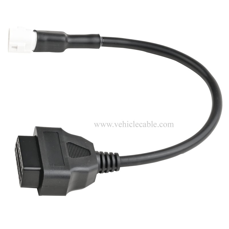 OLLGGEN Motorcycle 3 Pin Diagnostic Cable, OBD 16 Pin to 3 Pin Diagnostic Scanner Adapter Compatible with Ya-maha 