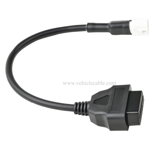 OLLGGEN Motorcycle 3 Pin Diagnostic Cable, OBD 16 Pin to 3 Pin Diagnostic Scanner Adapter Compatible with Ya-maha