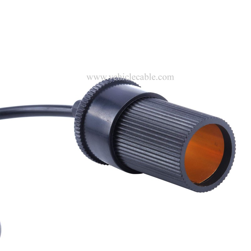 OLLGEN 3M/9.8ft OBD2 to Cigarette Lighter Female Connector OBD Male to Female Socket Car Power Cable with 3A Fuse 