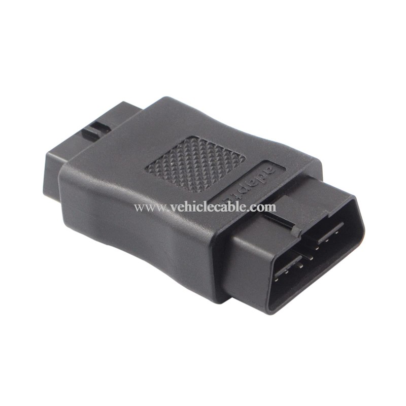 OLLGEN OBD2 OBDII Full 16 Pin Male to Female OBD Cable Splitter Converter Adapter for Diagnostic Port Extender (Black) 
