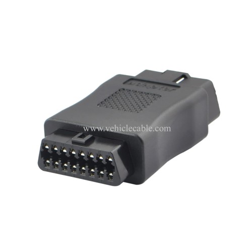 OLLGEN OBD2 OBDII Full 16 Pin Male to Female OBD Cable Splitter Converter Adapter for Diagnostic Port Extender (Black)