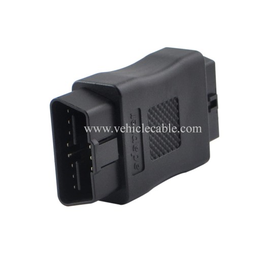OLLGEN OBD2 OBDII Full 16 Pin Male to Female OBD Cable Splitter Converter Adapter for Diagnostic Port Extender (Black)
