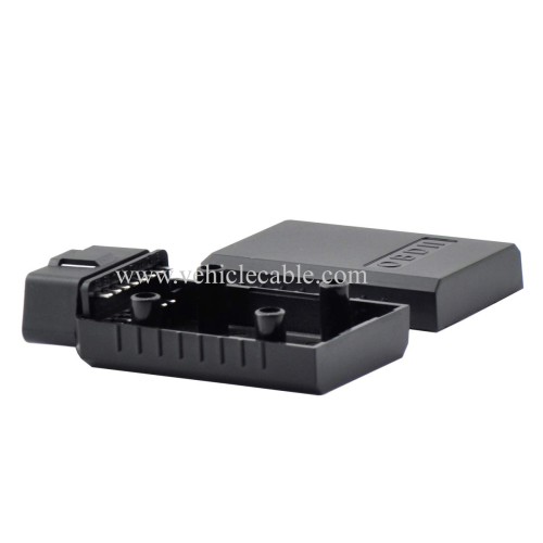 OLLGEN 16 Pin OBD 2 OBDII Male Connector OBD2 16 pin Adaptor J1962 Connector OBDII Plug with Screws Car Diagnostic Cable Connector (OBD Male Plug)