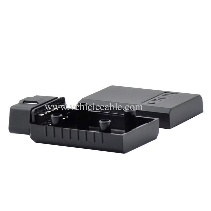 OLLGEN 16 Pin OBD 2 OBDII Male Connector OBD2 16 pin Adaptor J1962 Connector OBDII Plug with Screws Car Diagnostic Cable Connector (OBD Male Plug) 