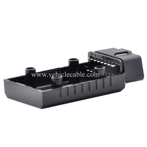 OLLGEN 16 Pin OBD 2 OBDII Male Connector OBD2 16 pin Adaptor J1962 Connector OBDII Plug with Screws Car Diagnostic Cable Connector (OBD Male Plug)