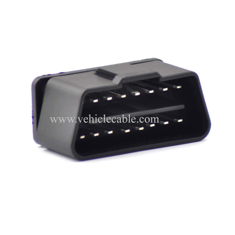OLLGEN 16 Pin OBD 2 OBDII Male Connector OBD2 16 pin Adaptor J1962 Connector OBDII Plug with Screws Car Diagnostic Cable Connector (OBD Male Plug) 