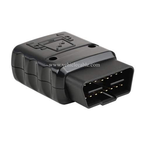 OLLGEN Universal 16 Pin OBD 2 OBDII Male Connector EOBD2 OBDII J1962M Adapter Plug for 12V 24V Car Truck (Black)