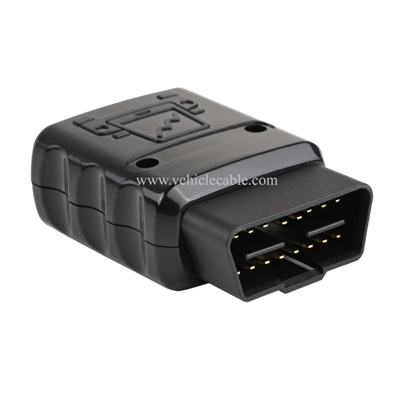 OLLGEN Universal 16 Pin OBD 2 OBDII Male Connector EOBD2 OBDII J1962M Adapter Plug for 12V 24V Car Truck (Black) 