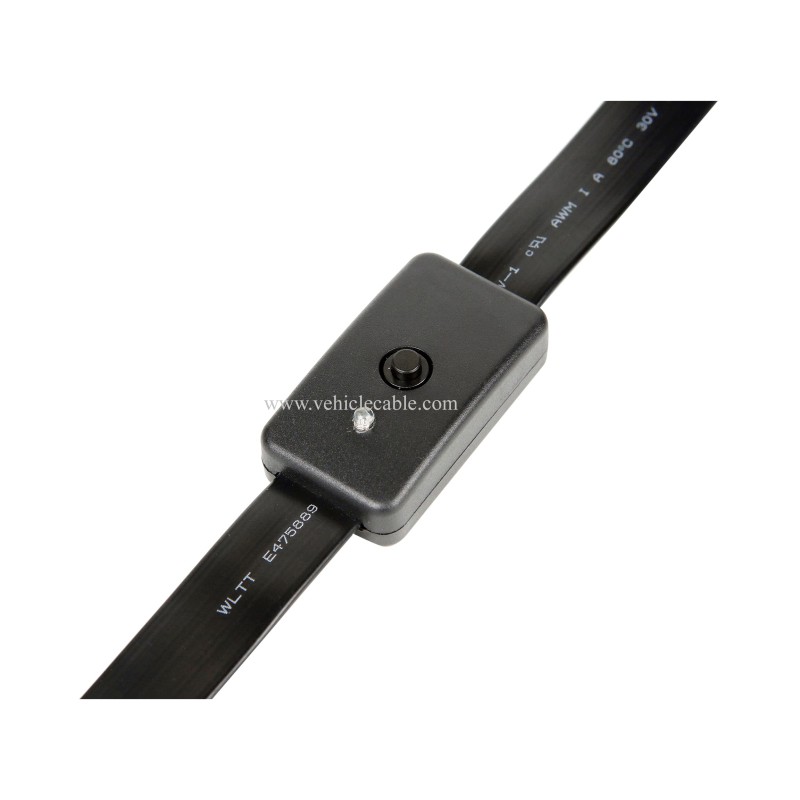 OLLGEN 60cm OBD II OBD2 16 Pin Car Diagnostic Splitter Cord Male to Dual Female Extension Cable Adapter with Power Switch 
