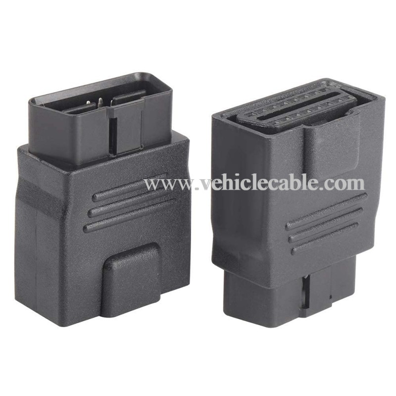 OLLGEN Mini Size OBD2 OBDII Full 16 Pin Male to Female Adapter Diagnostic Extender OBD Port Extension Connector Converter for Car Repair Shop or Testing Institution