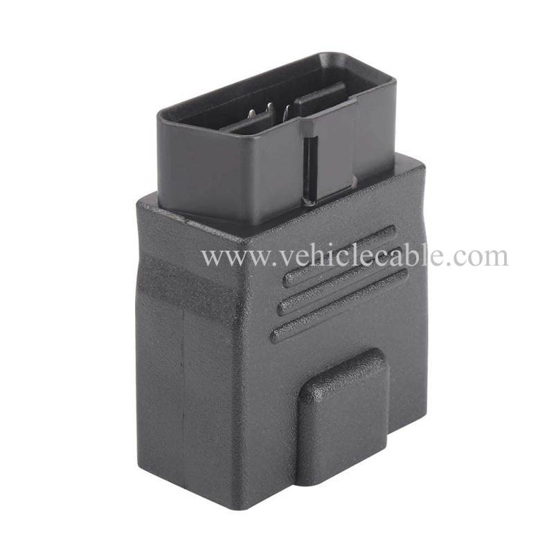 OLLGEN Mini Size OBD2 OBDII Full 16 Pin Male to Female Adapter Diagnostic Extender OBD Port Extension Connector Converter for Car Repair Shop or Testing Institution 