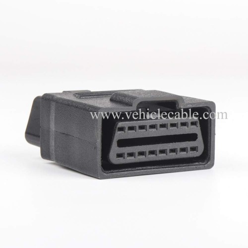 OLLGEN Mini Size OBD2 OBDII Full 16 Pin Male to Female Adapter Diagnostic Extender OBD Port Extension Connector Converter for Car Repair Shop or Testing Institution